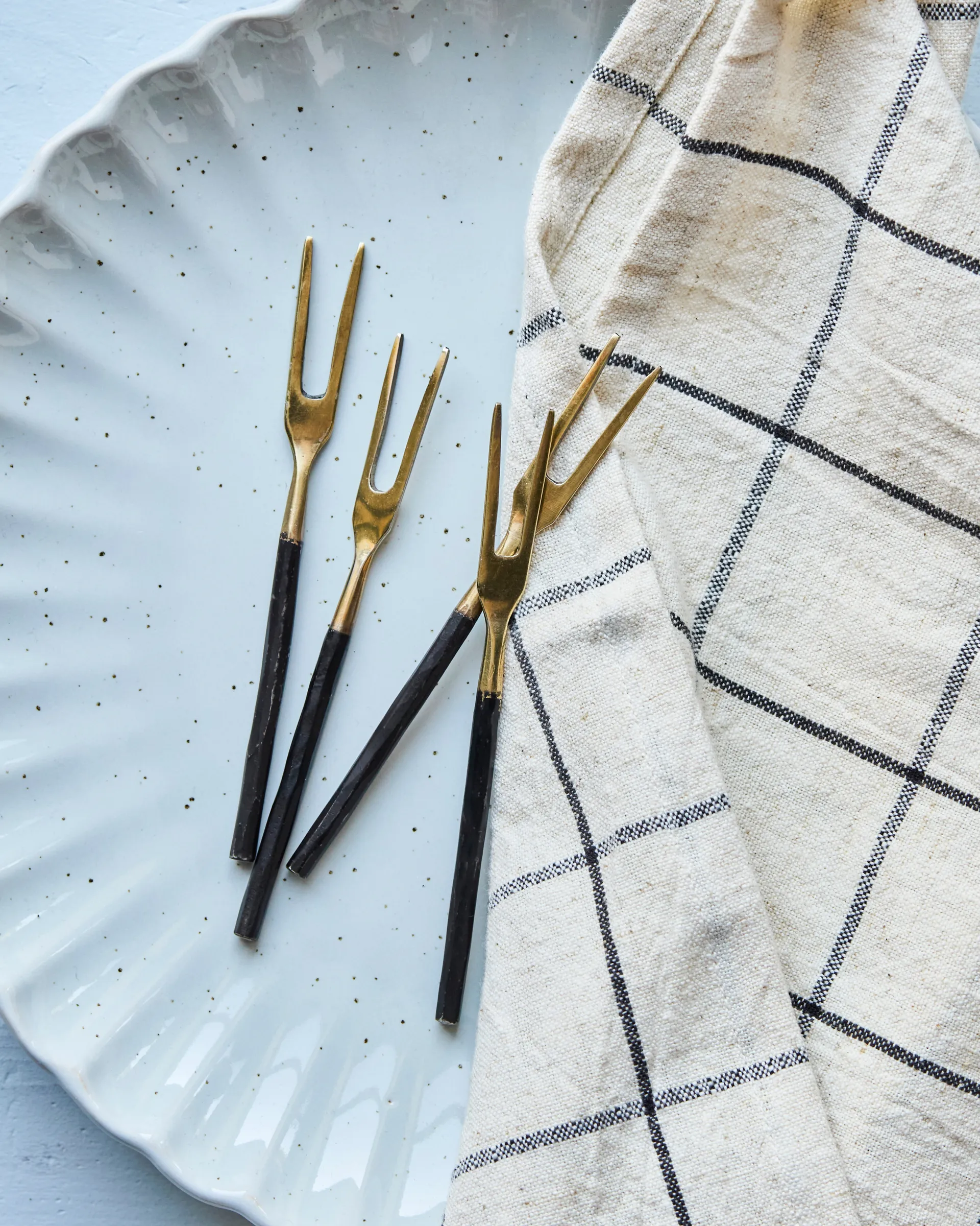 House Doctor πιρούνια σετ 4, Αντικέ ορείχαλκος House Doctor