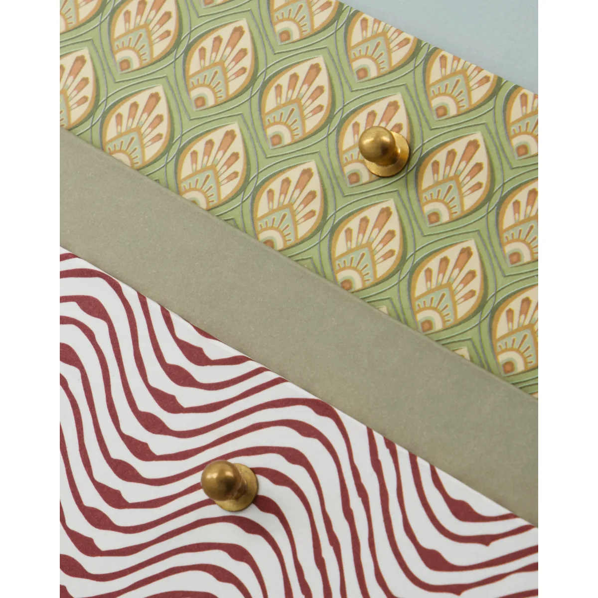 Keep κουτιά αποθήκευσης κόκκινο-χακί, 2 κομμάτια House Doctor