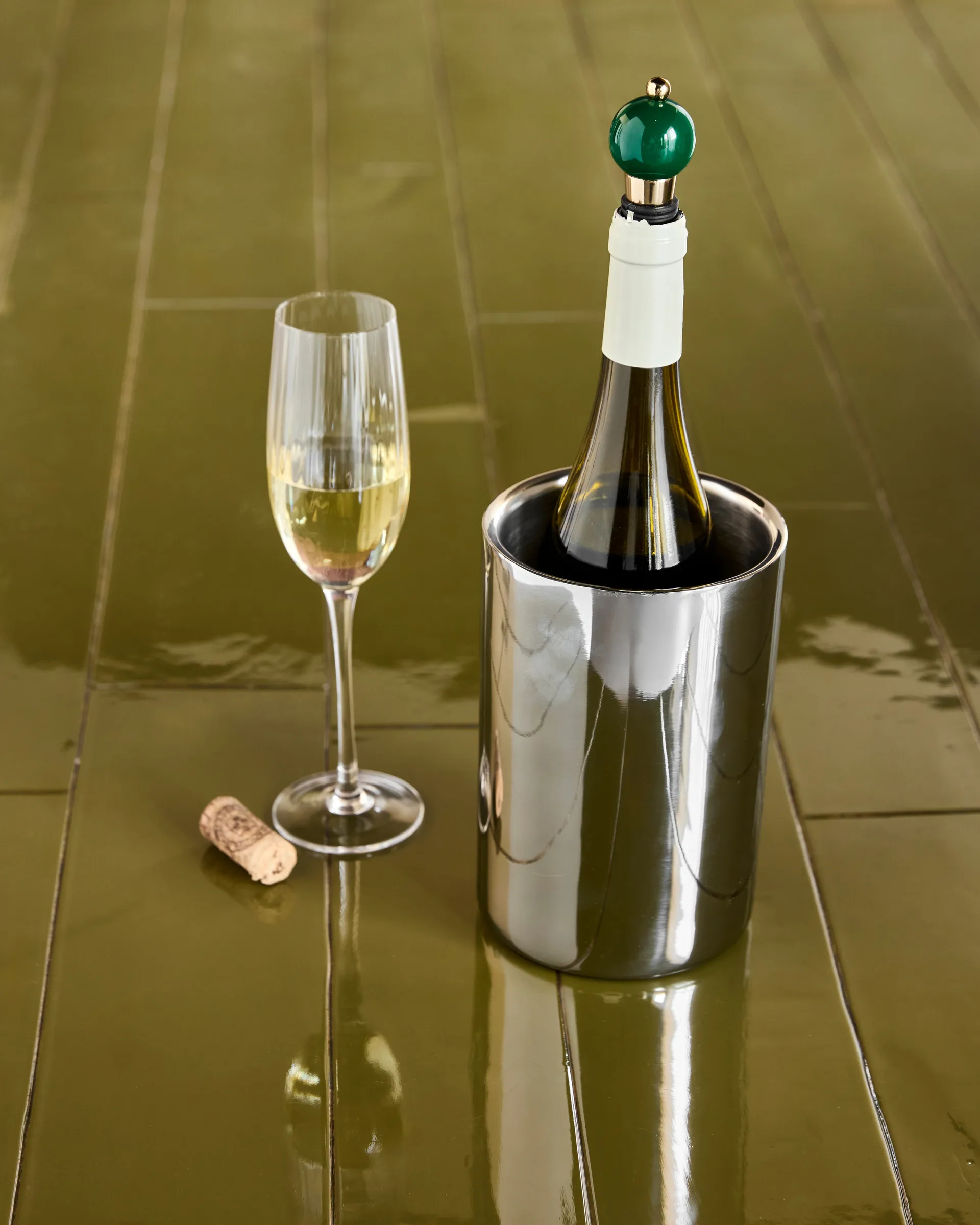 Kett ψυγείο κρασιού Ø12,5x18 εκ., Silver finish House Doctor