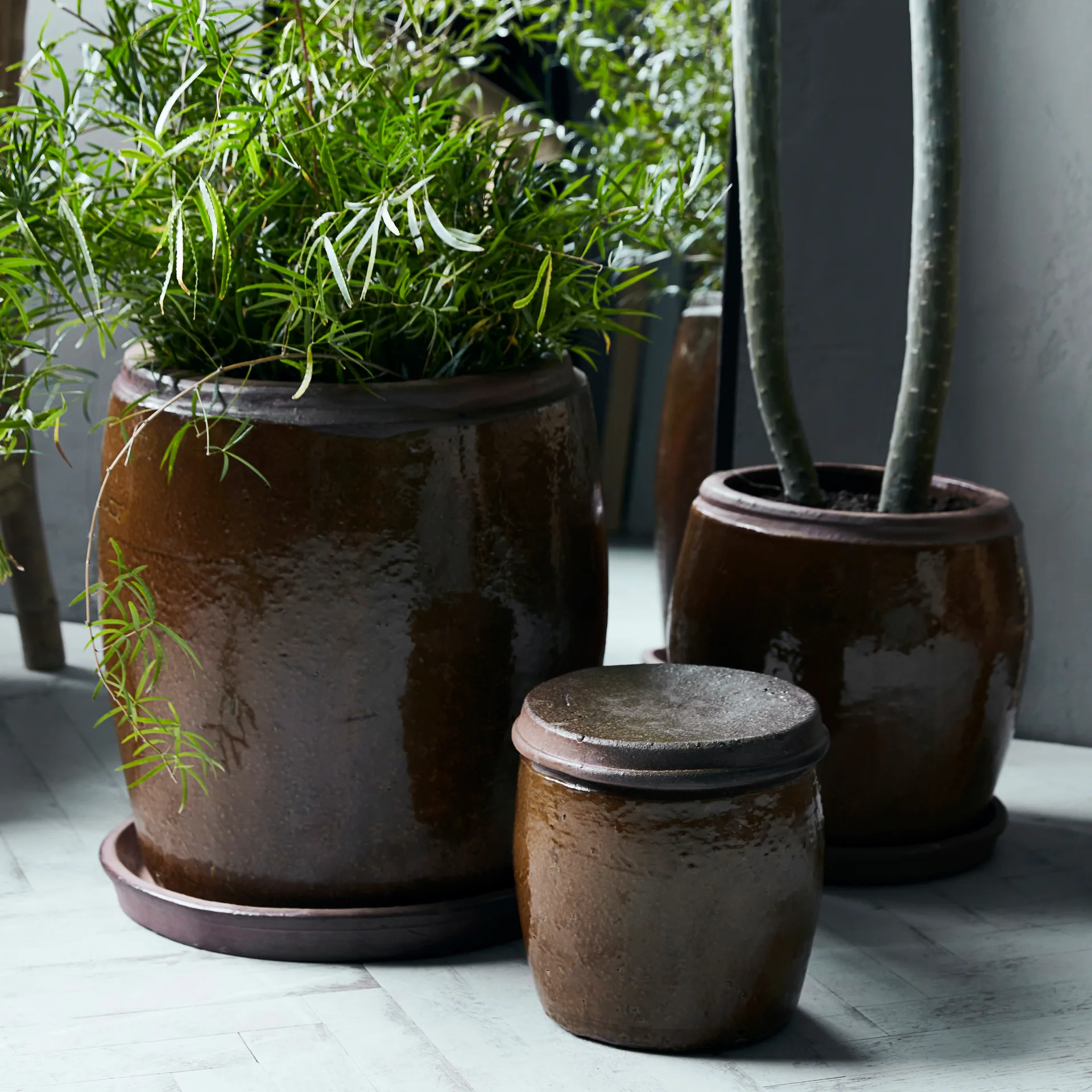 Khap γλάστρα Ø39 cm, καφέ House Doctor