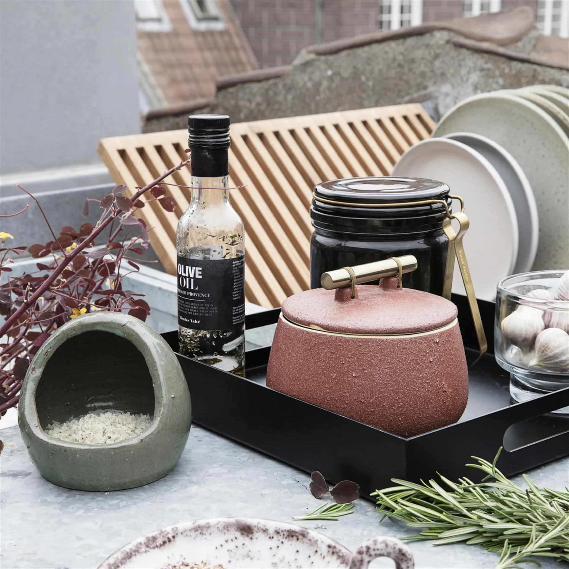 Lake πιάτο γκρι, 15,2 cm House Doctor