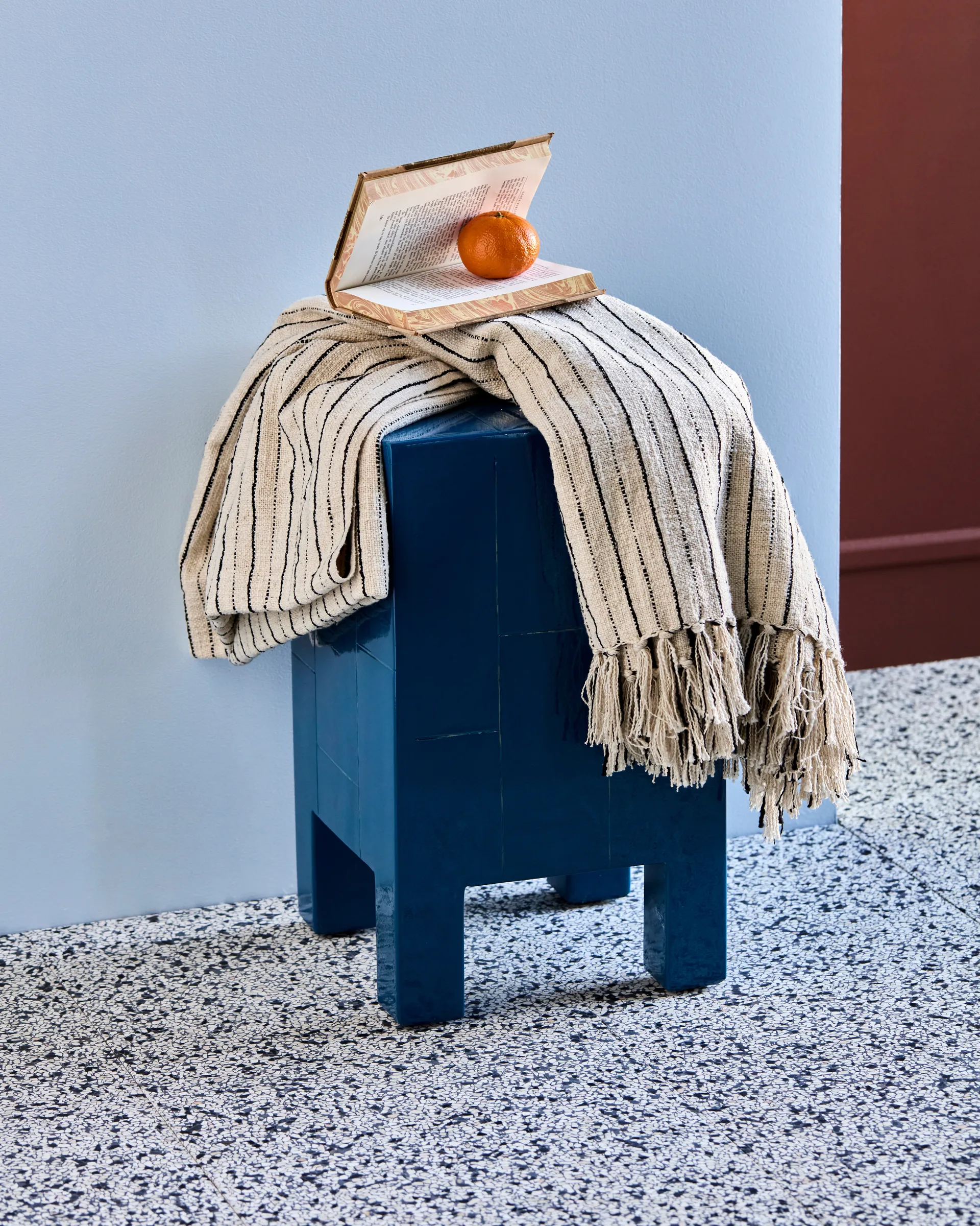 Lines ριχτάρι 130x180 εκ., Μαύρο-off-white House Doctor