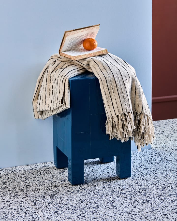 Lines ριχτάρι 130x180 εκ., Μαύρο-off-white House Doctor