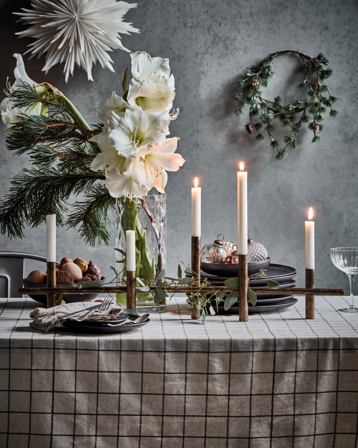 Maxi κηροπήγιο 80 εκ., Αντικ μπρούτζινο χρώμα House Doctor