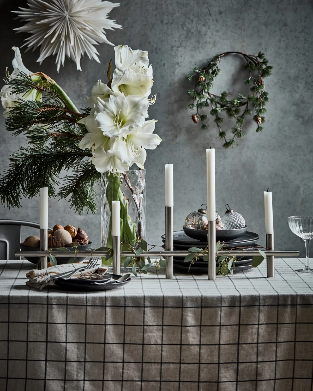 Maxi κηροπήγιο 80 εκ., Αντίκ ασήμι House Doctor