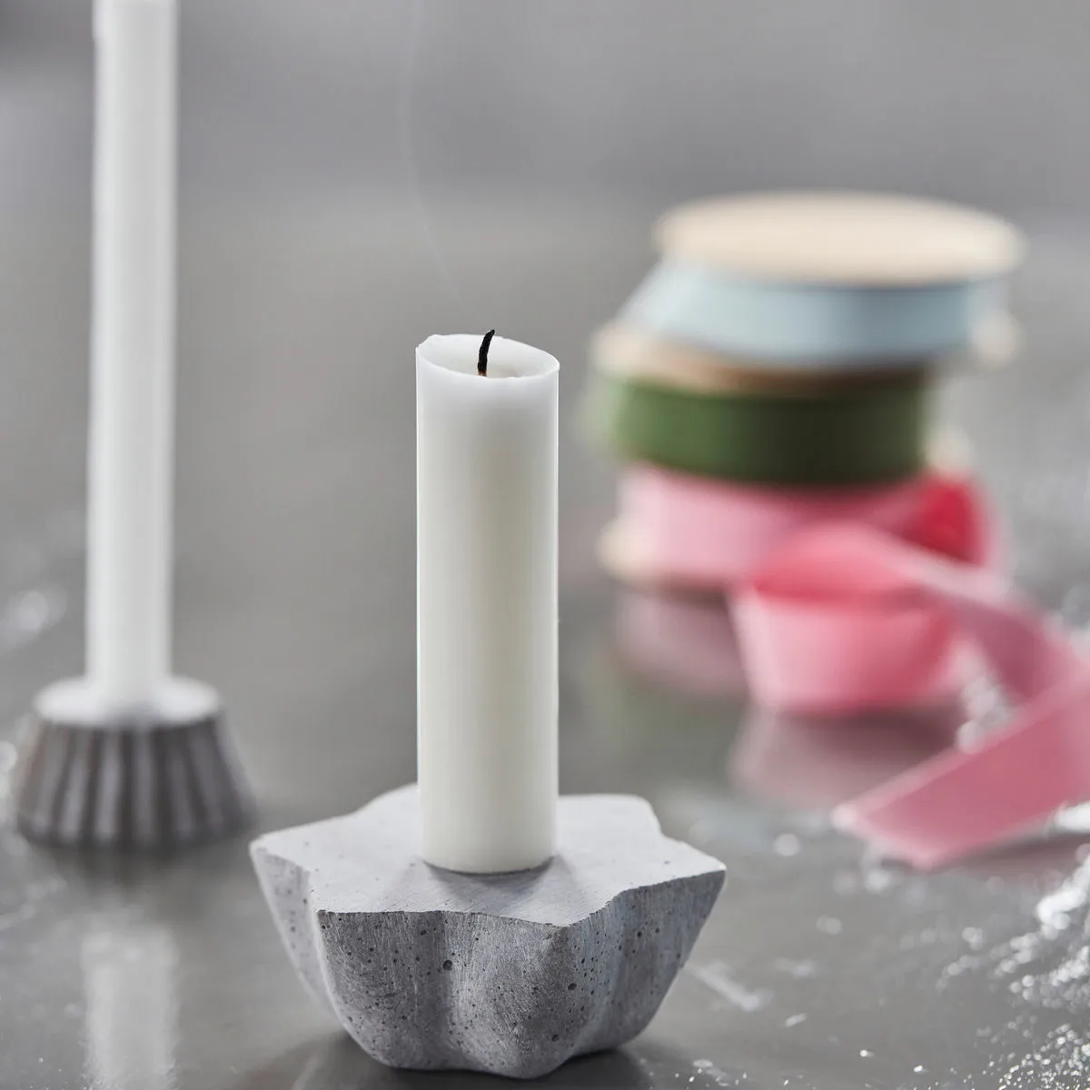 Mold Little Star κηροπήγιο, γκρι House Doctor