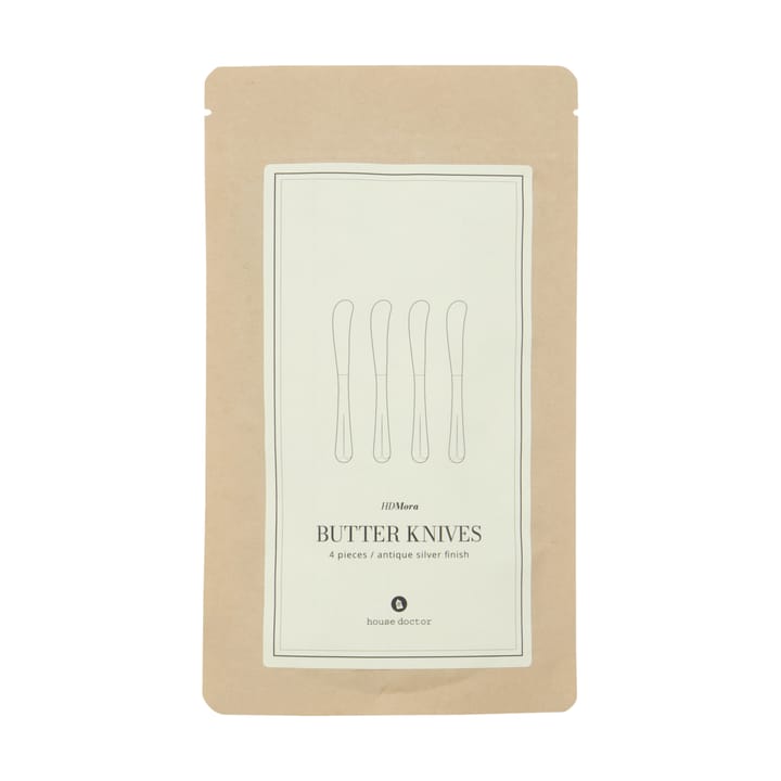Mora μαχαίρι βουτύρου 4-pack, Silver finish House Doctor