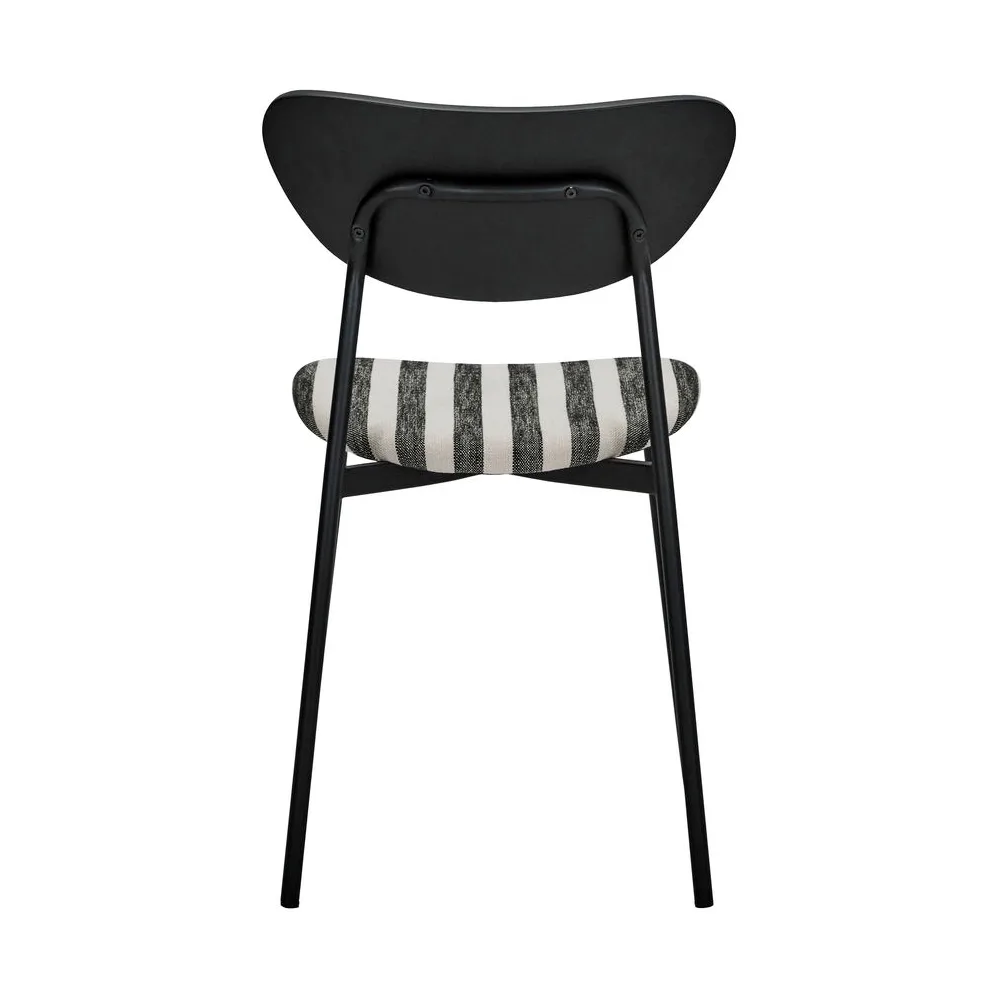 Καρέκλα Must με κάθισμα 2 τεμ., Μαύρο-λευκό House Doctor