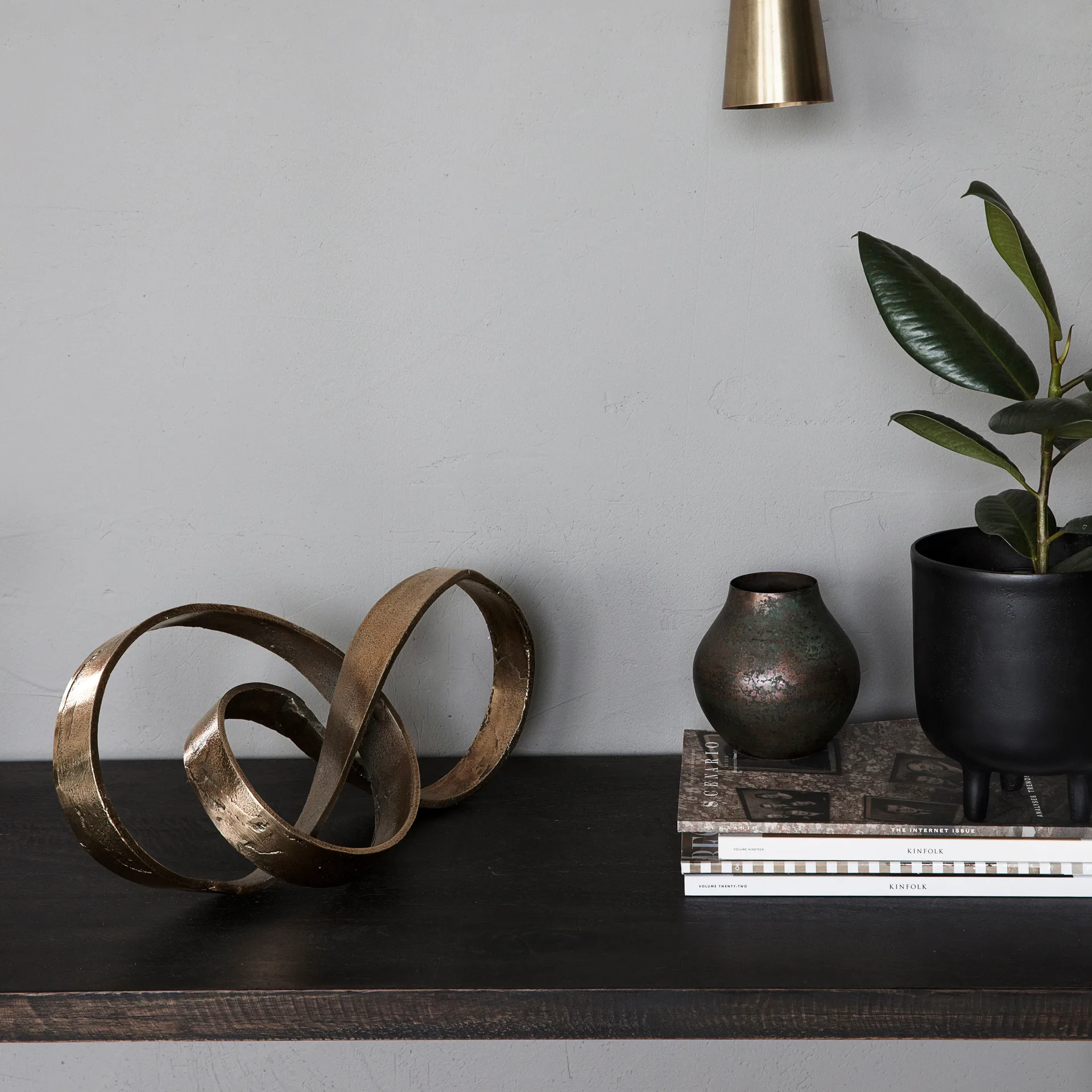 Nauji γλυπτό, ορείχαλκος House Doctor