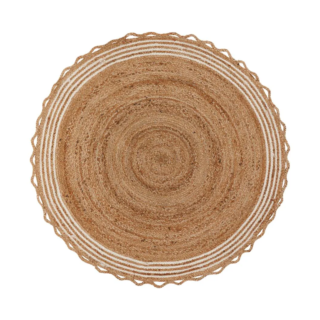 Χριστουγεννιάτικο χαλί Nord Ø120 εκ., Γιούτα-λευκό House Doctor