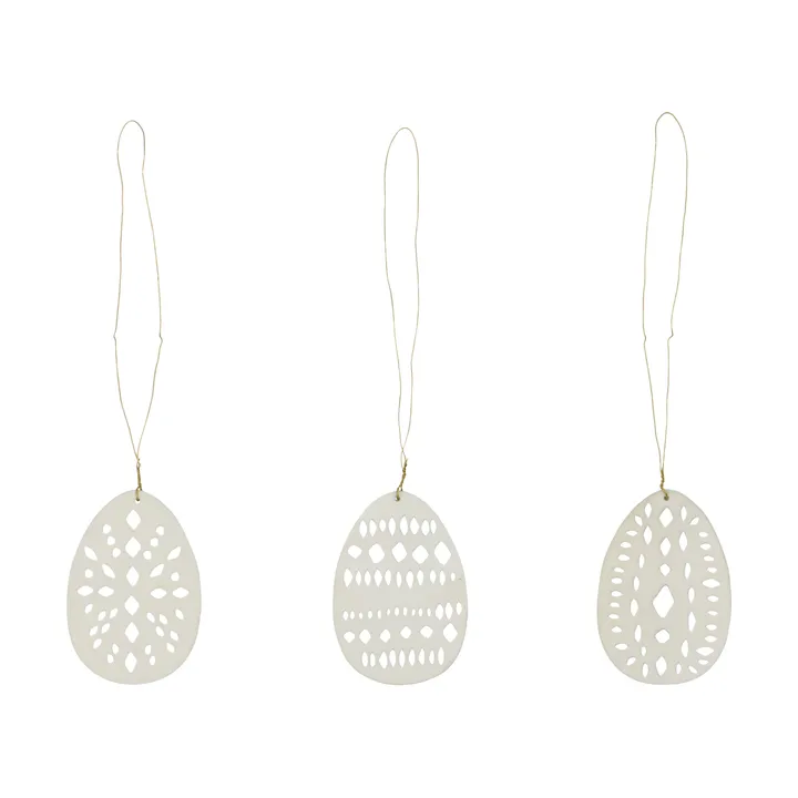 Nori πασχαλινό κρεμαστό 3 τεμάχια - Μπεζ - House Doctor