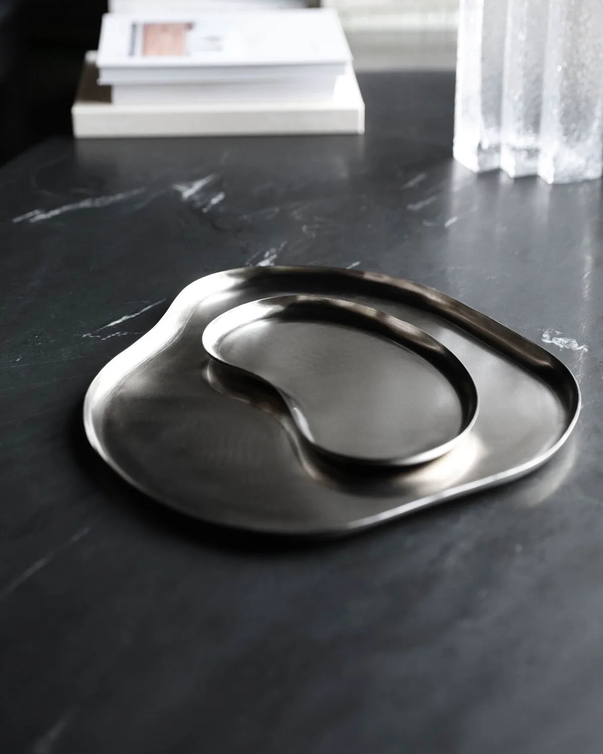 Δίσκος Osea 35x41 cm, Φινίρισμα silver House Doctor