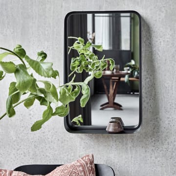 Καθρέφτης Pejo με πλαίσιο 35x55 cm - Μαύρο αντικέ - House Doctor