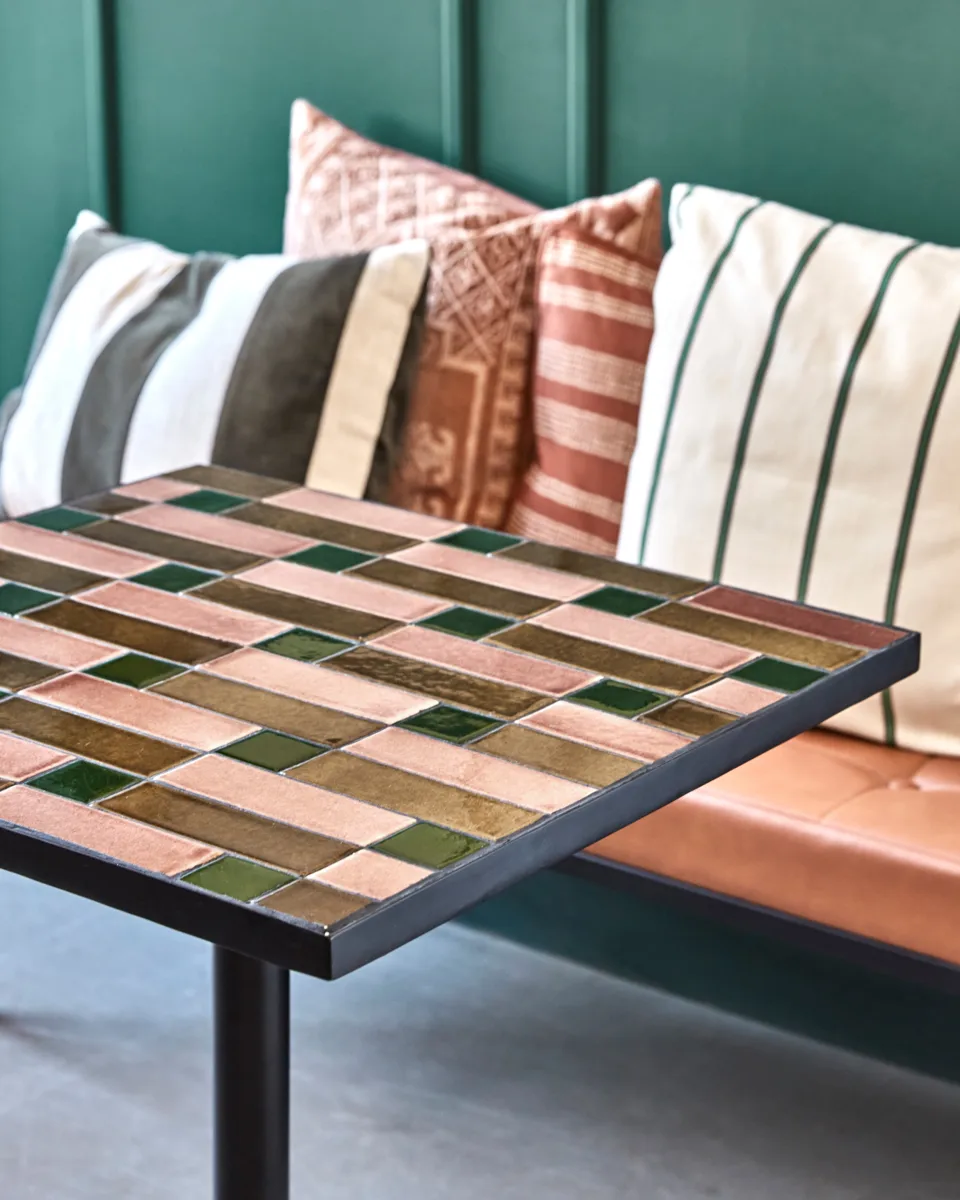 Petit café τραπέζι 62x62 εκ., Beige-brun House Doctor