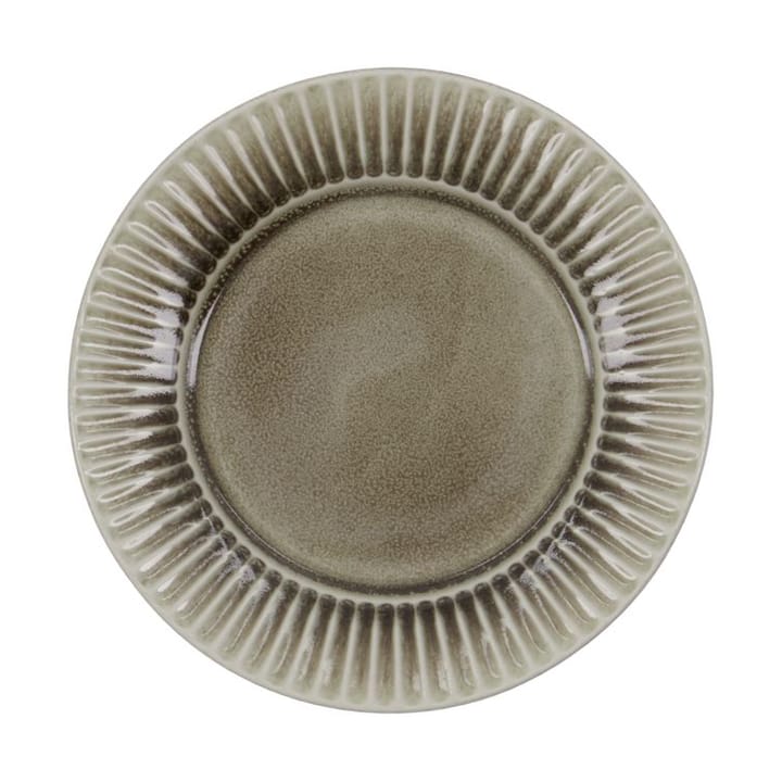 Πιάτο πρωινού Pleat Ø22 cm - Γκρι-καφέ - House Doctor