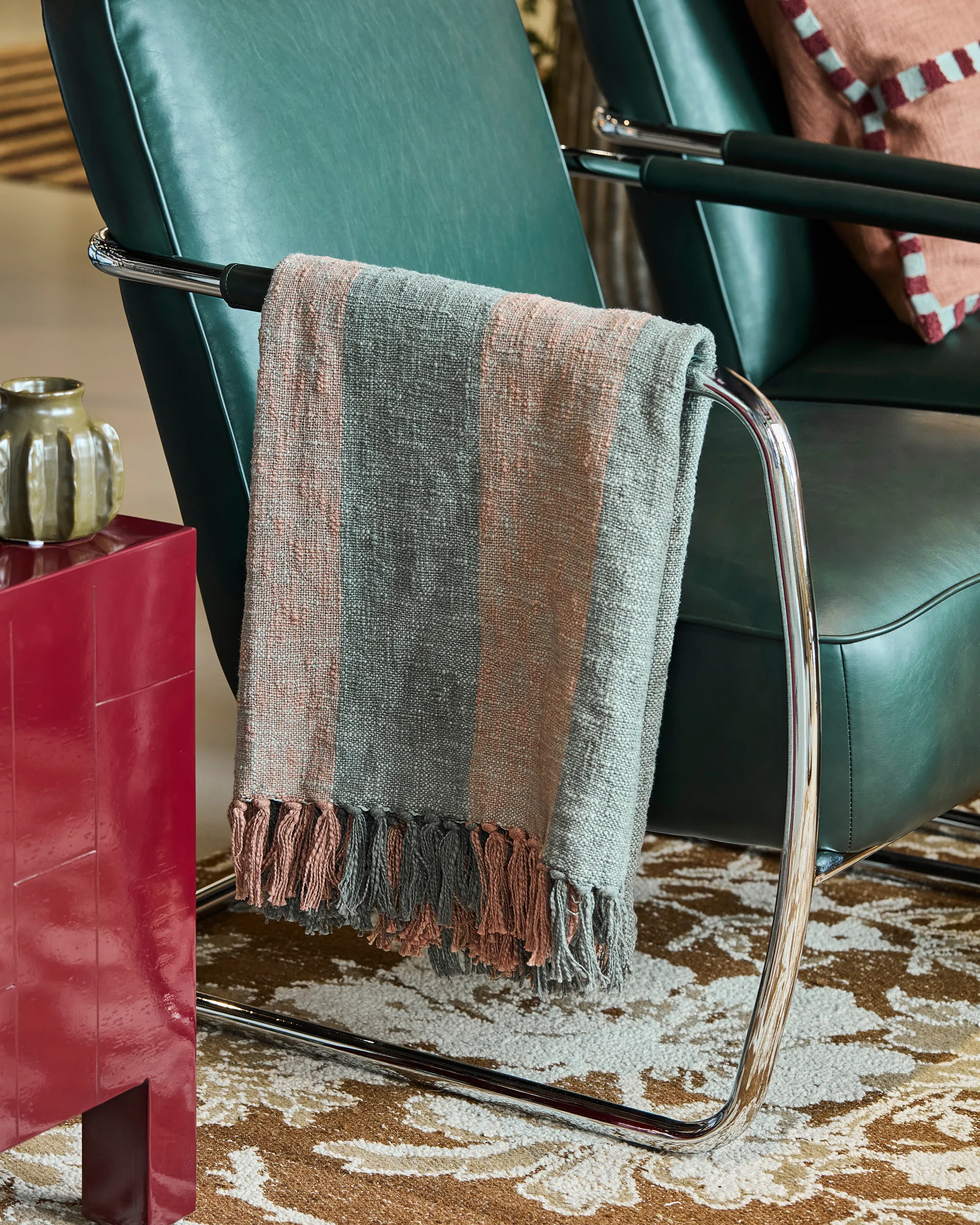 Ponra ριχτάρι 130x180 εκ., Χακί-Bränd röd House Doctor