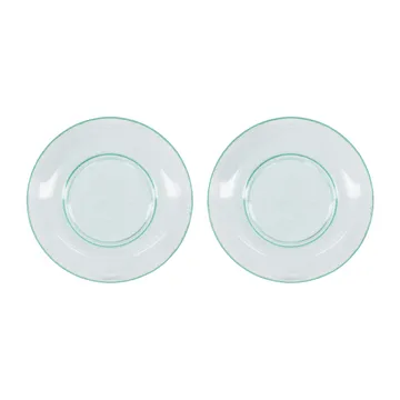 Rain μικρό πιάτο Ø21 εκατοστά 2 τεμάχια - Διαφανές - House Doctor