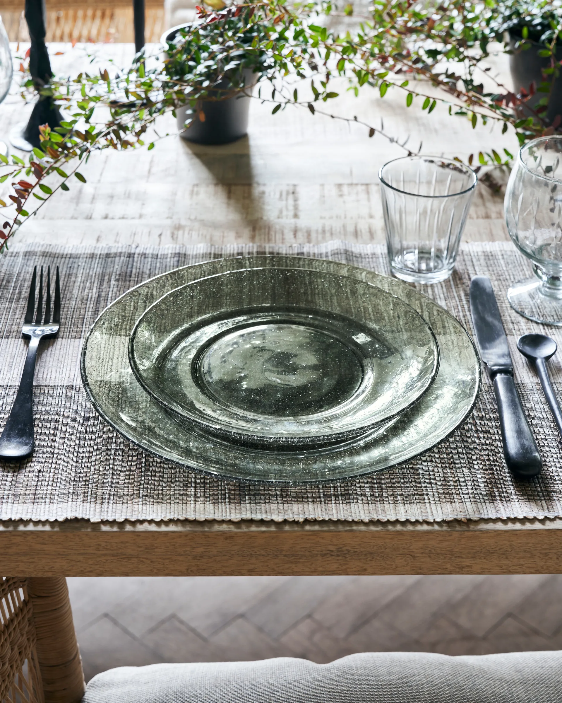 Rain μικρό πιάτο Ø21 εκατοστά 2 τεμάχια, Πράσινο House Doctor