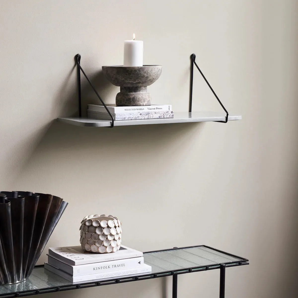 Rib ράφι 70 cm, Γκρι House Doctor