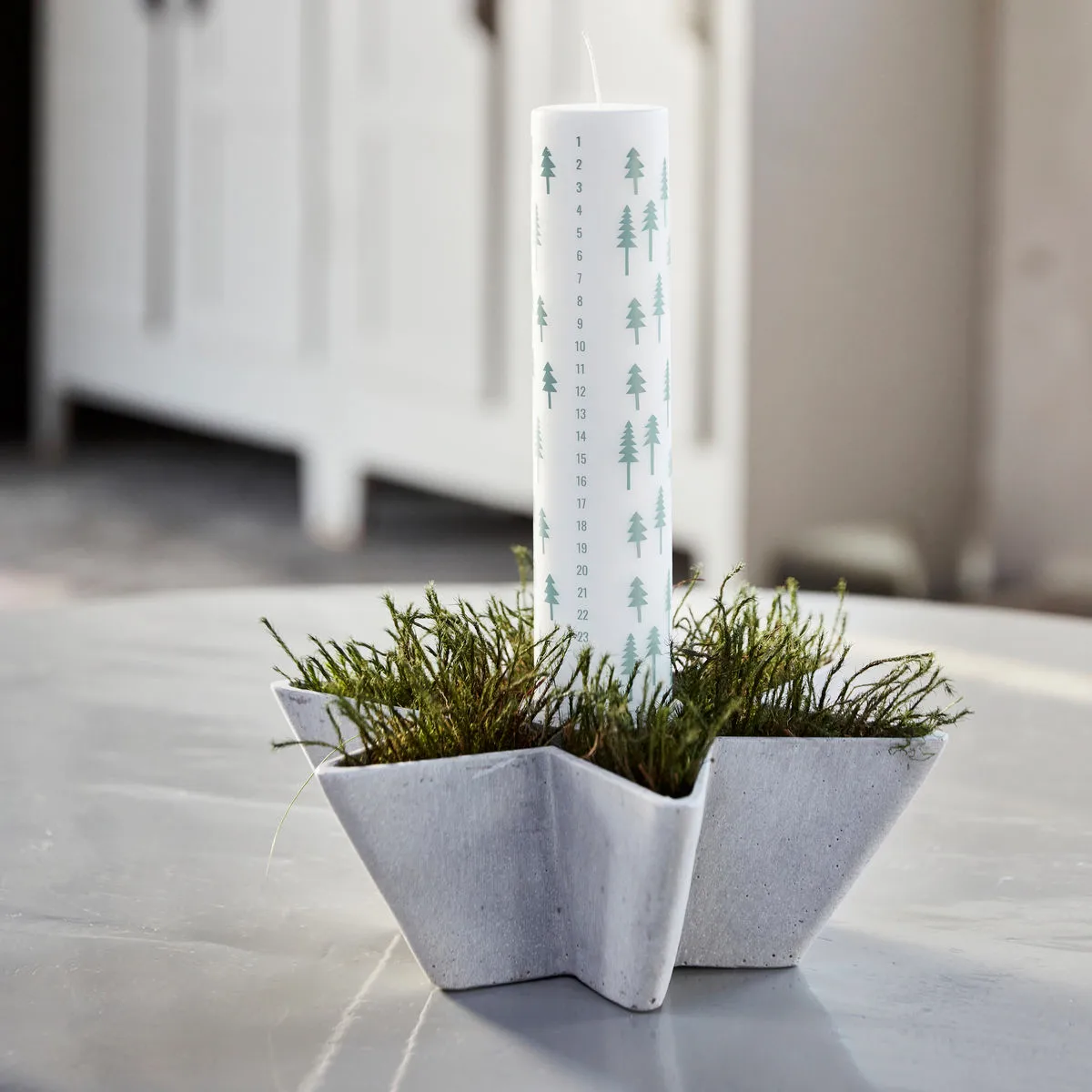 Shine κερί ημερολόγιο, Ανοιχτό γκρι House Doctor