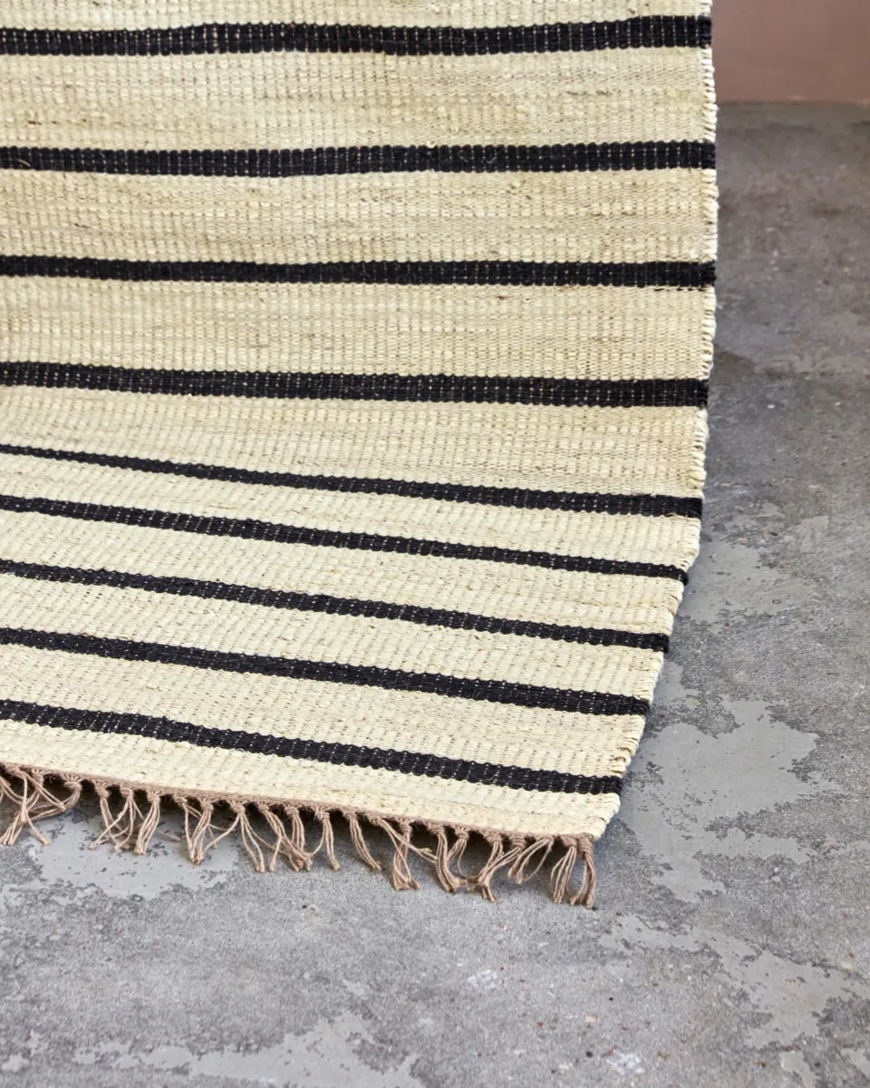 Χαλάκι Sima 60x90 εκ., Μαύρο-καφέ House Doctor