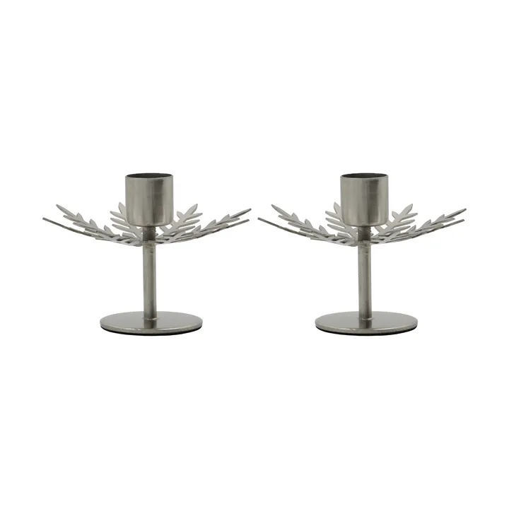 Snowflake κηροπήγια 2 τεμ. - Silver finish - House Doctor
