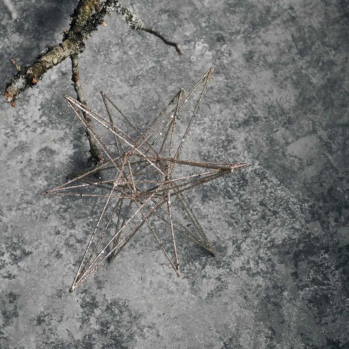 Star Χριστουγενιάτικο διακοσμητικό 14x25 cm, Σαμπανιζέ House Doctor