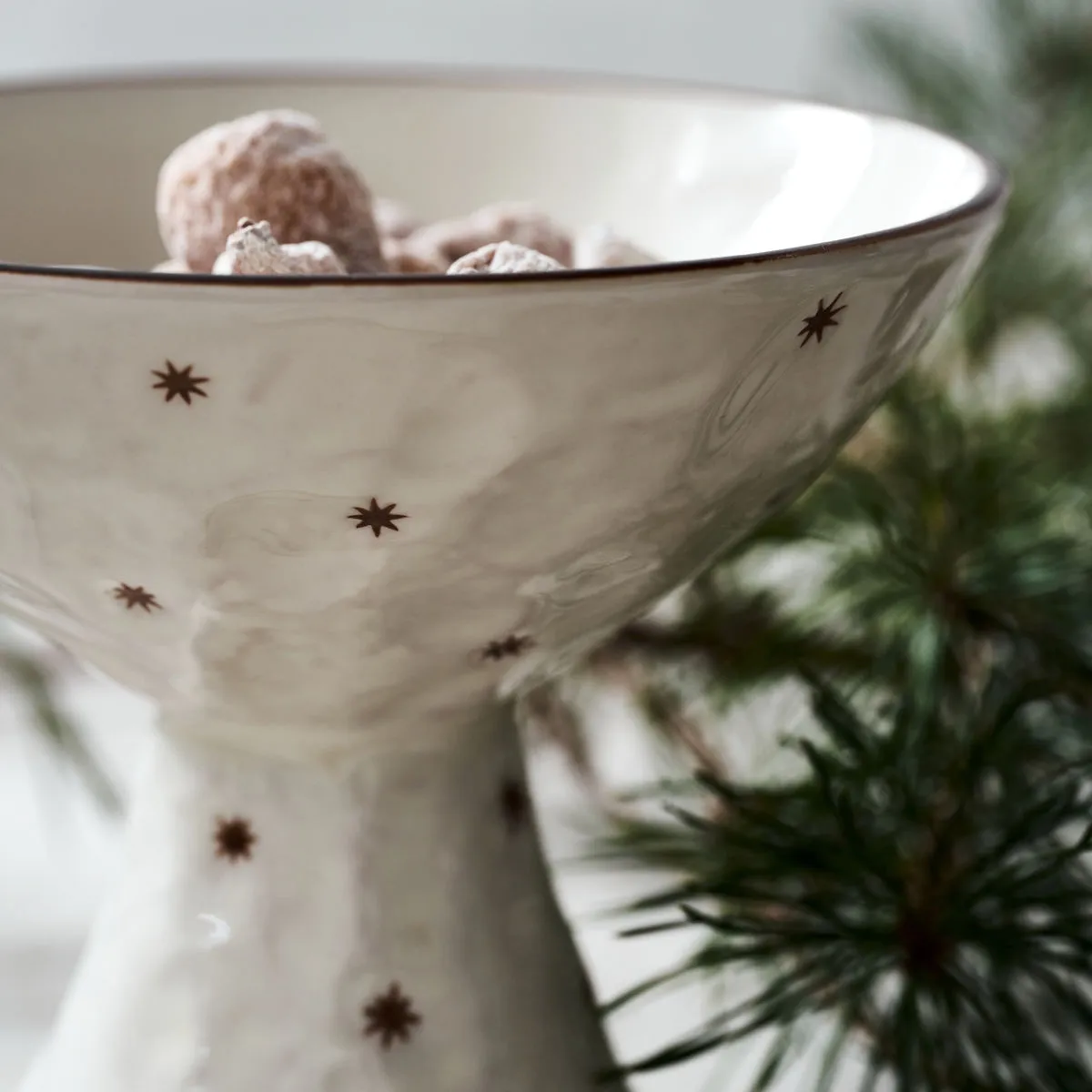 Πιατάκι κέικ Starry Ø15 εκ., Λευκό House Doctor