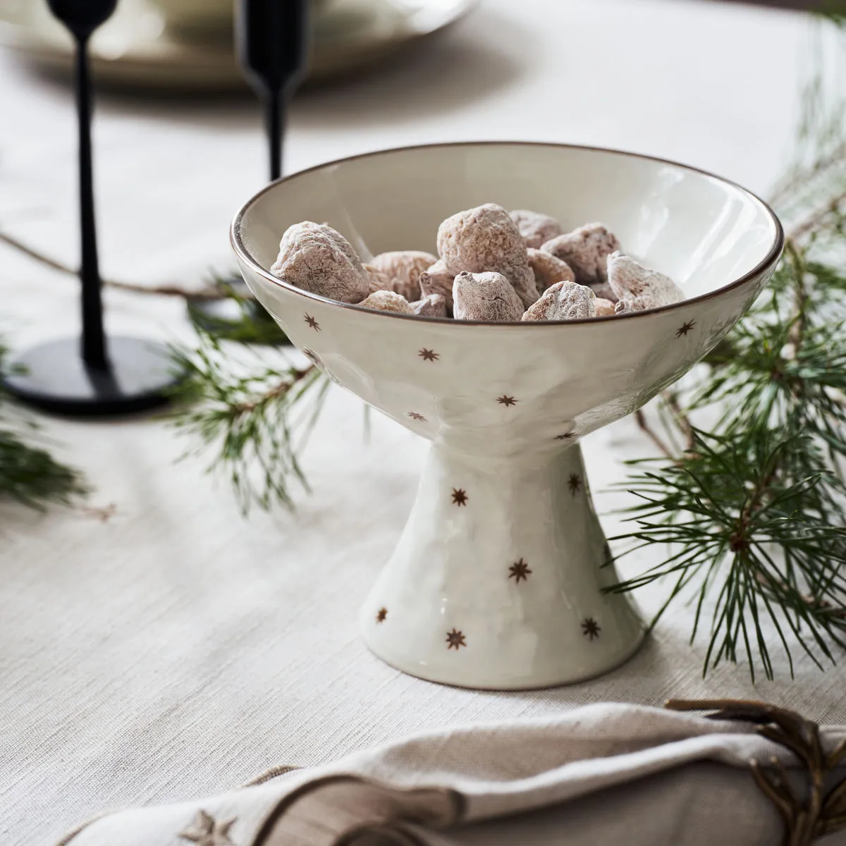 Πιατάκι κέικ Starry Ø15 εκ., Λευκό House Doctor