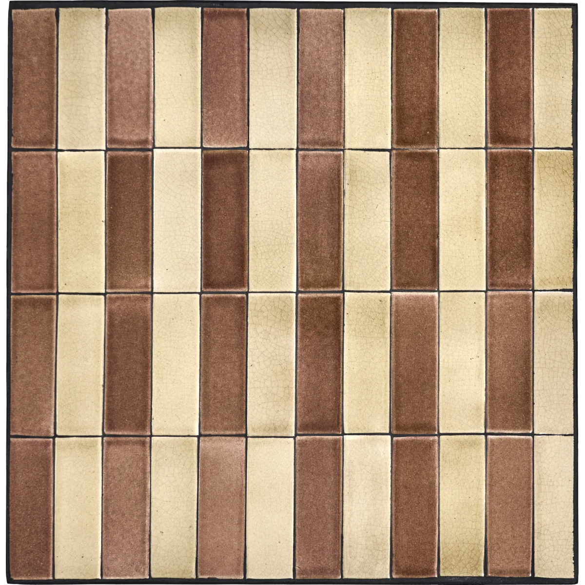 Stripe café τραπέζι 62x62 εκ., Dusty rose-beige House Doctor