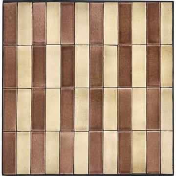 Stripe café τραπέζι 62x62 εκ. - Dusty rose-beige - House Doctor
