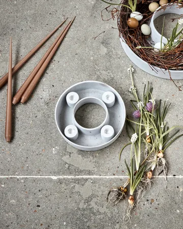 Κηροπήγιο The Ring - Grey - House Doctor