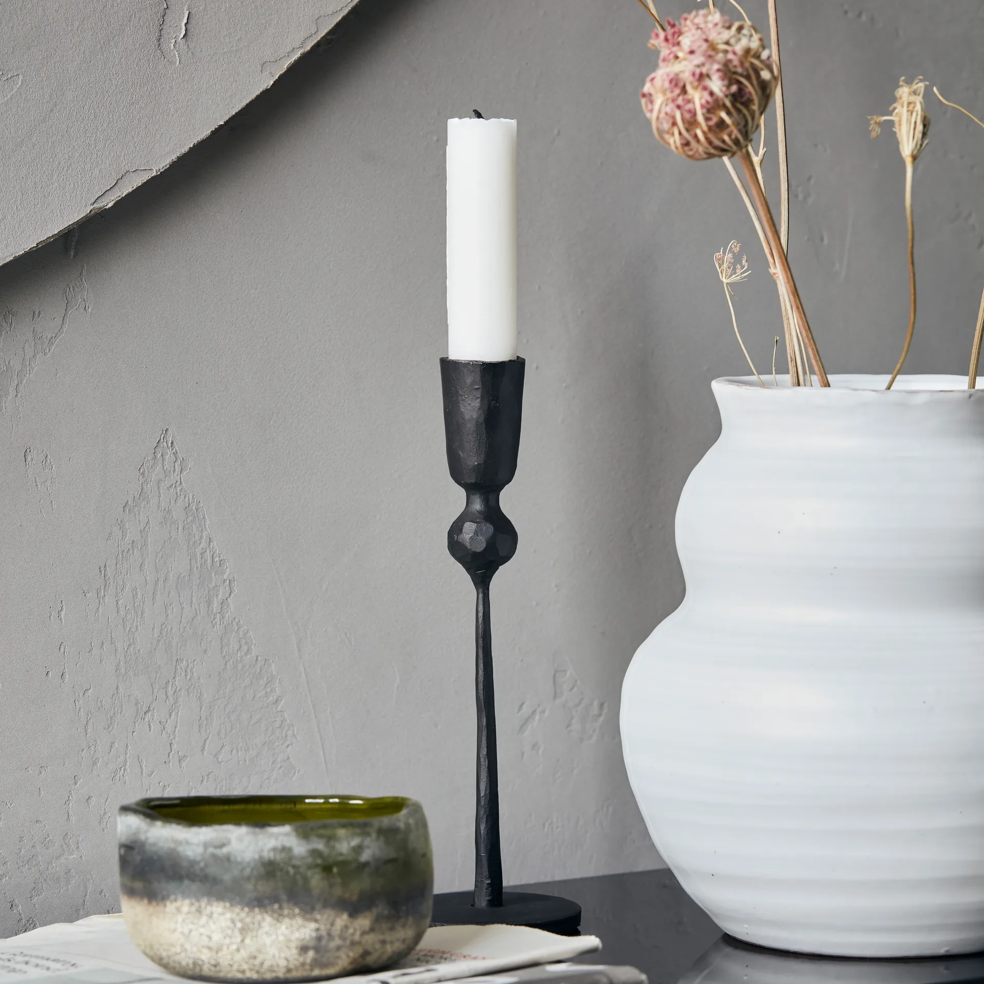 Trivo κεριά 18 cm, μαύρο House Doctor