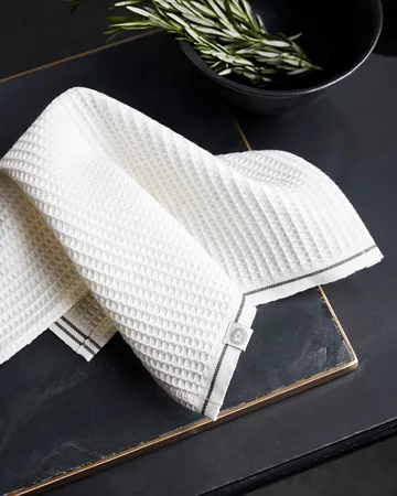 Waffle πετσέτα για πιάτα 30x30 cm Συσκευασία 2 τεμαχίων - γκρι - House Doctor
