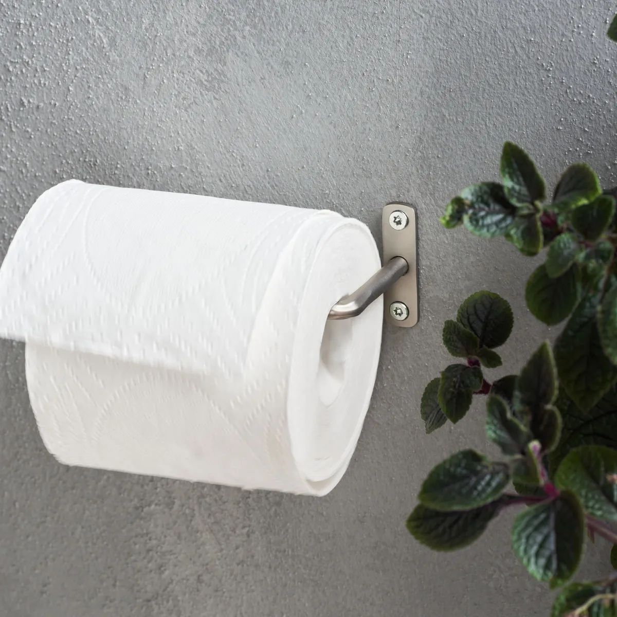 Βάση χαρτιού υγείας Welo, Φινίρισμα ματ ασήμι House Doctor