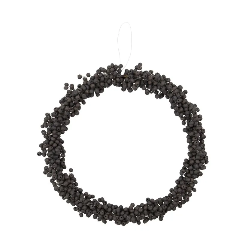 Στεφάνι winter Ø23 cm, Μαύρο House Doctor