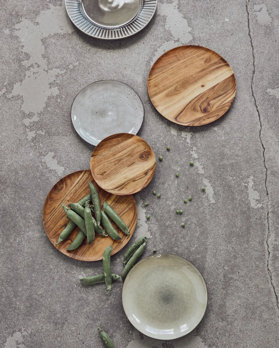 Wood δίσκος Ø25 εκ. 2-συσκευασία, Natural House Doctor