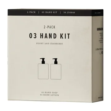 Humdakin κιτ φροντίδας χεριών 2 x 300 ml - Παιωνία και κράνμπερι - Humdakin