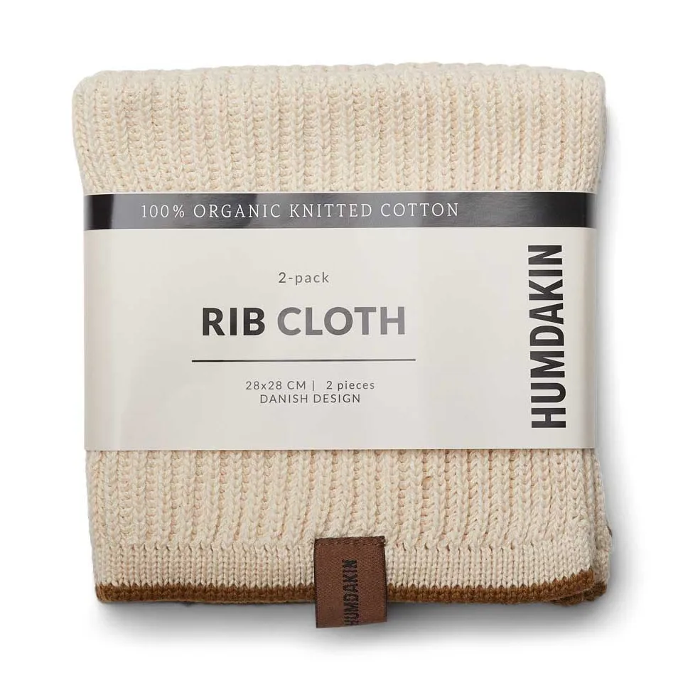 Humdakin ριμπ πετσέτα για τα πιάτα 28x28 cm Συσκευασία 2 τεμαχίων, Κοχύλι-ηλιοβασίλεμα Humdakin