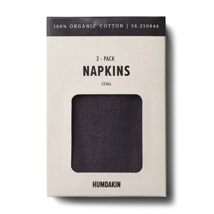 Humdakin υφασμάτινη πετσέτα 40x40 cm Συσκευασία 2 τεμαχίων, Κάρβουνο Humdakin