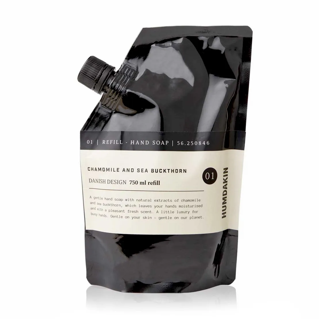 Humdakin ανταλλακτικό σαπουνιού για τα χέρια 750 ml, Χαμομήλι και ιπποφαές Humdakin