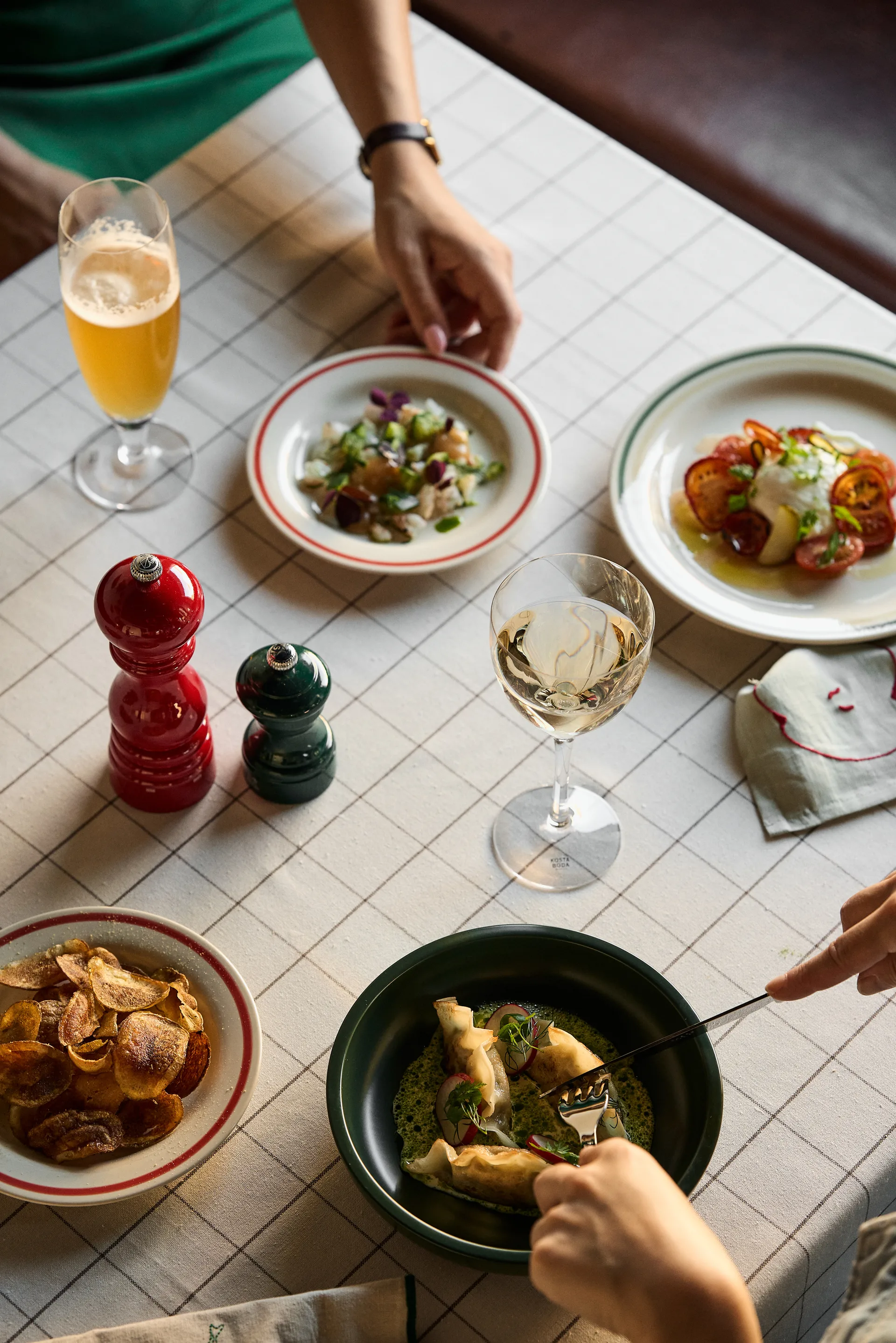 Humdakin Check τραπεζομάντιλο 140x240 cm, Πεύκο Humdakin