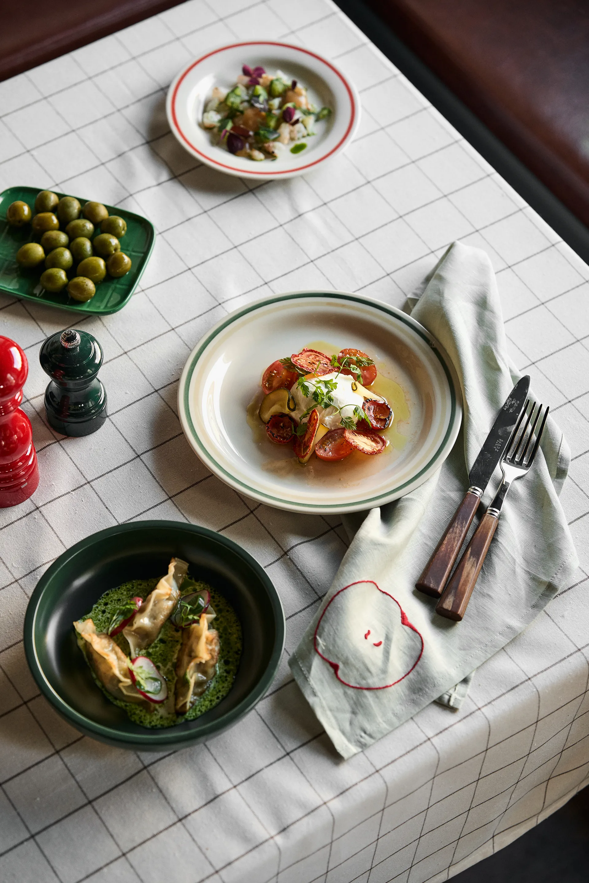 Humdakin Check τραπεζομάντιλο 140x240 cm, Πεύκο Humdakin