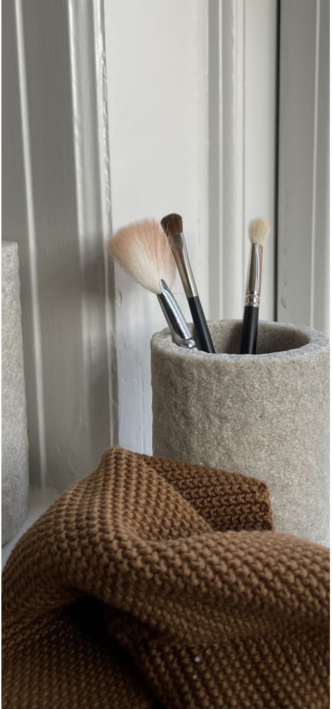 Humdakin Sandstone toothbrush cup 10 εκ, Φυσικό Humdakin