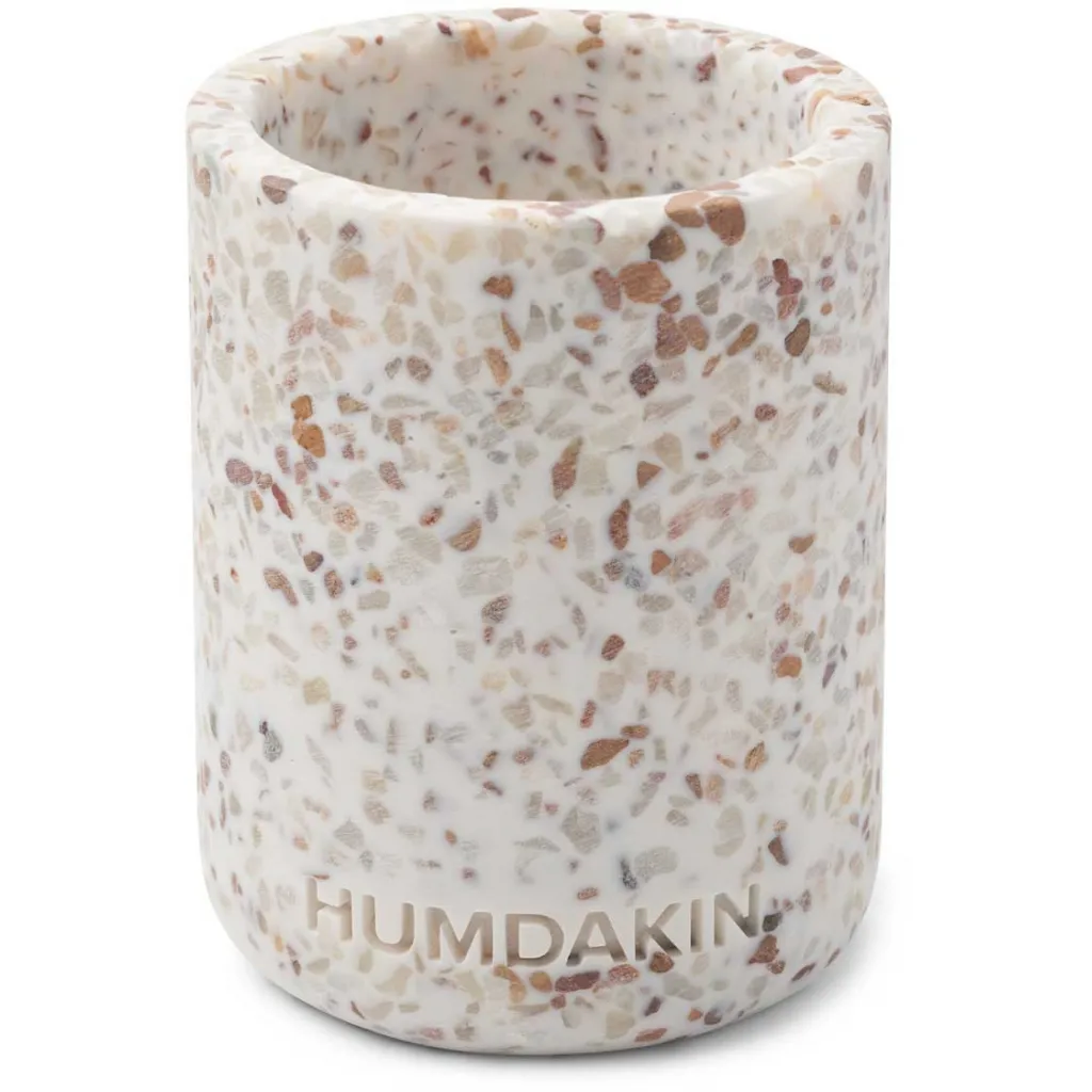Humdakin Terrazzo κύπελλο οδοντόβουρτσας 10 cm, Λευκό-καφέ Humdakin