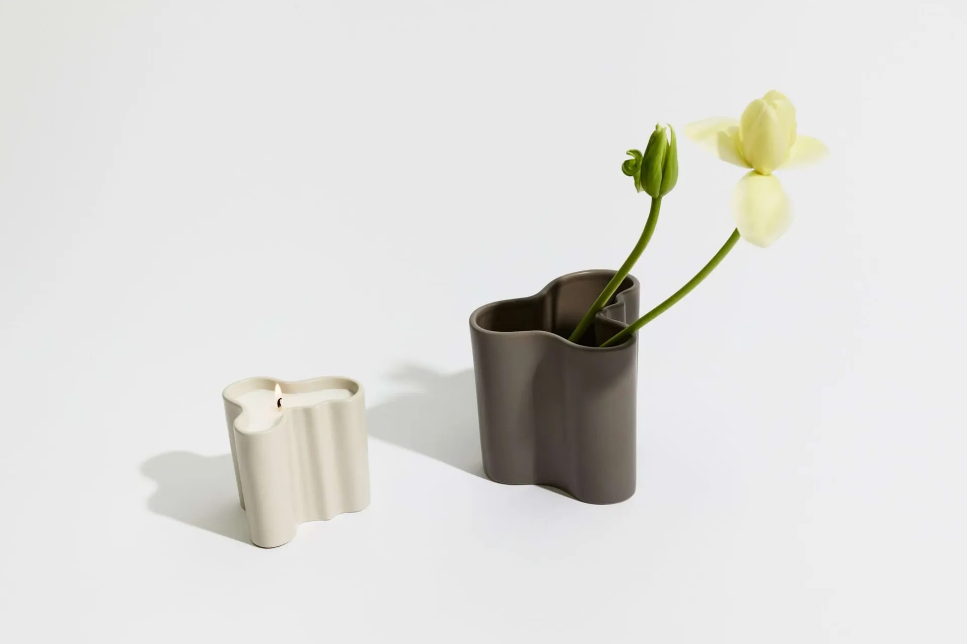 Aalto αρωματικό κερί 11 εκ., Στάχτη Iittala