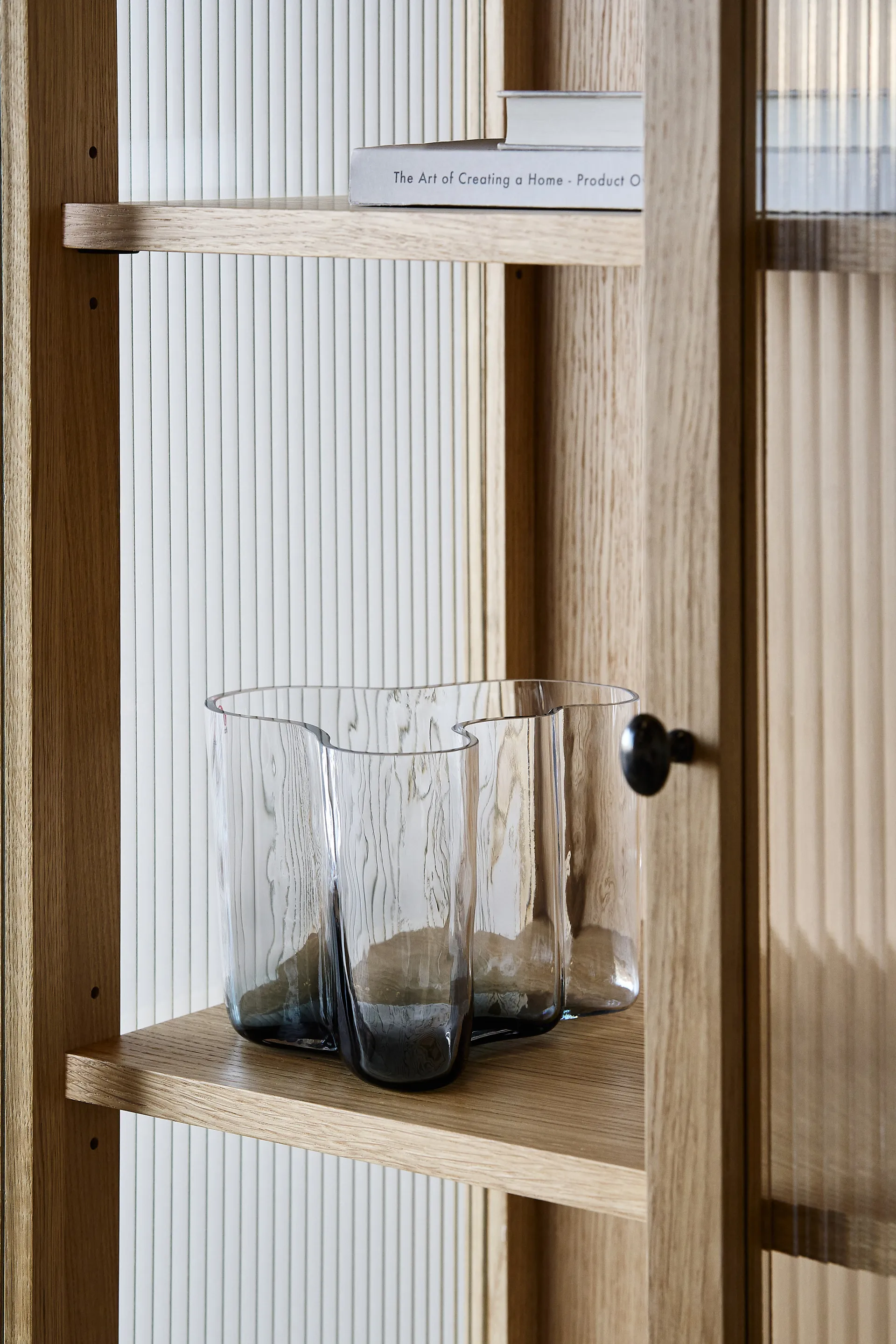Alvar Aalto βάζο Limited Edition 140 mm, Διάφανο-σκούρο γκρι Iittala