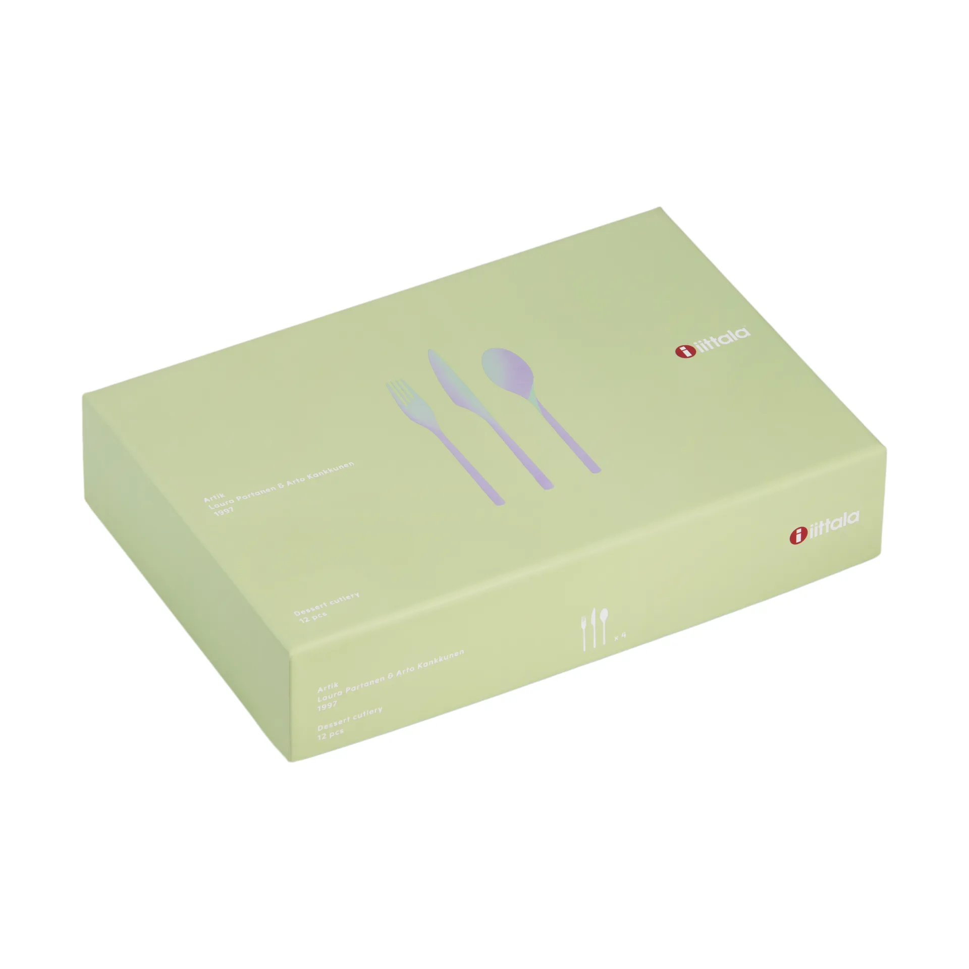 Artik μαχαιροπήρουνα για επιδόρπιο σετ δώρου 12 τεμάχια, Γυαλιστερό Iittala
