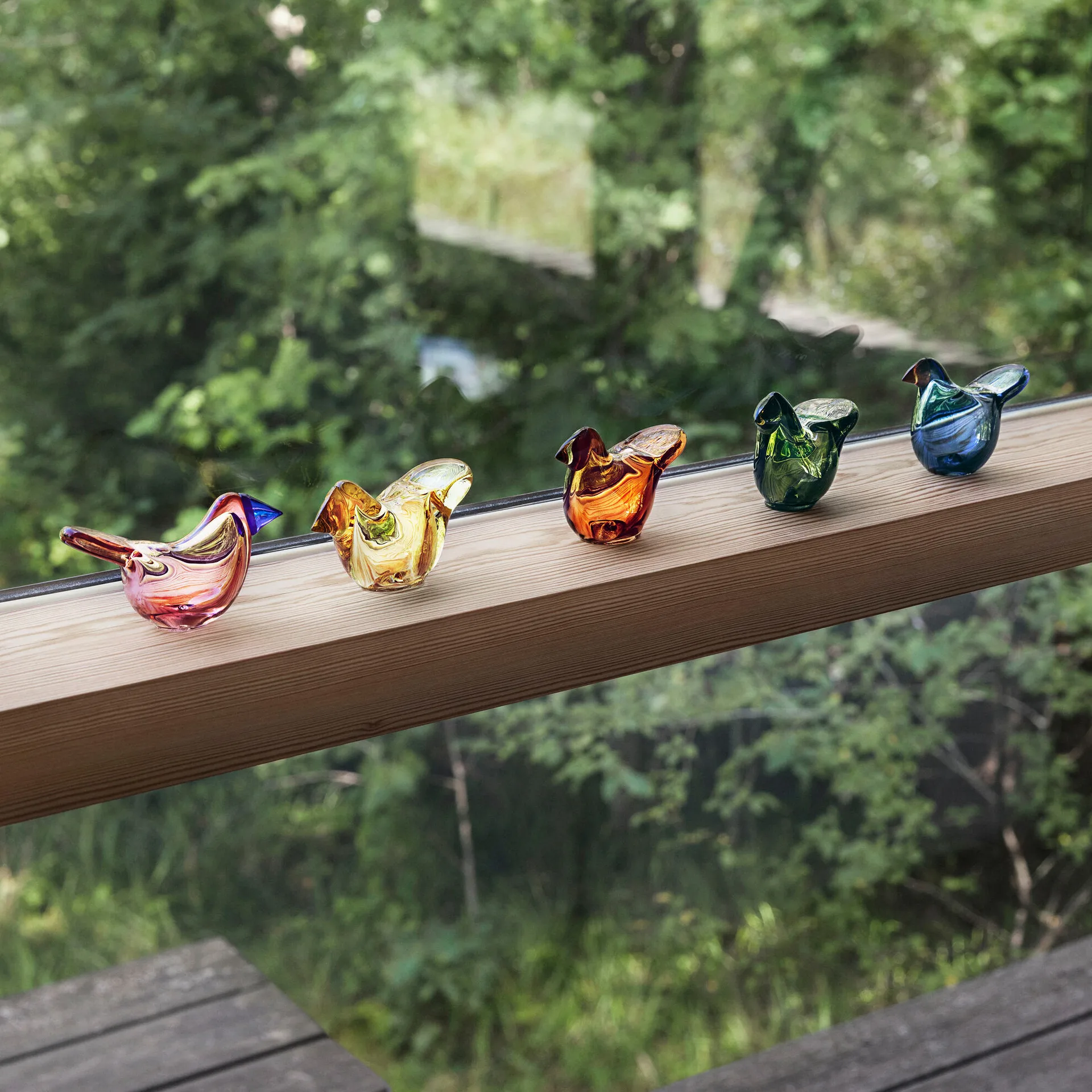 Birds by Toikka κοκκινολαίμης, βροχή-κόκκινο Iittala