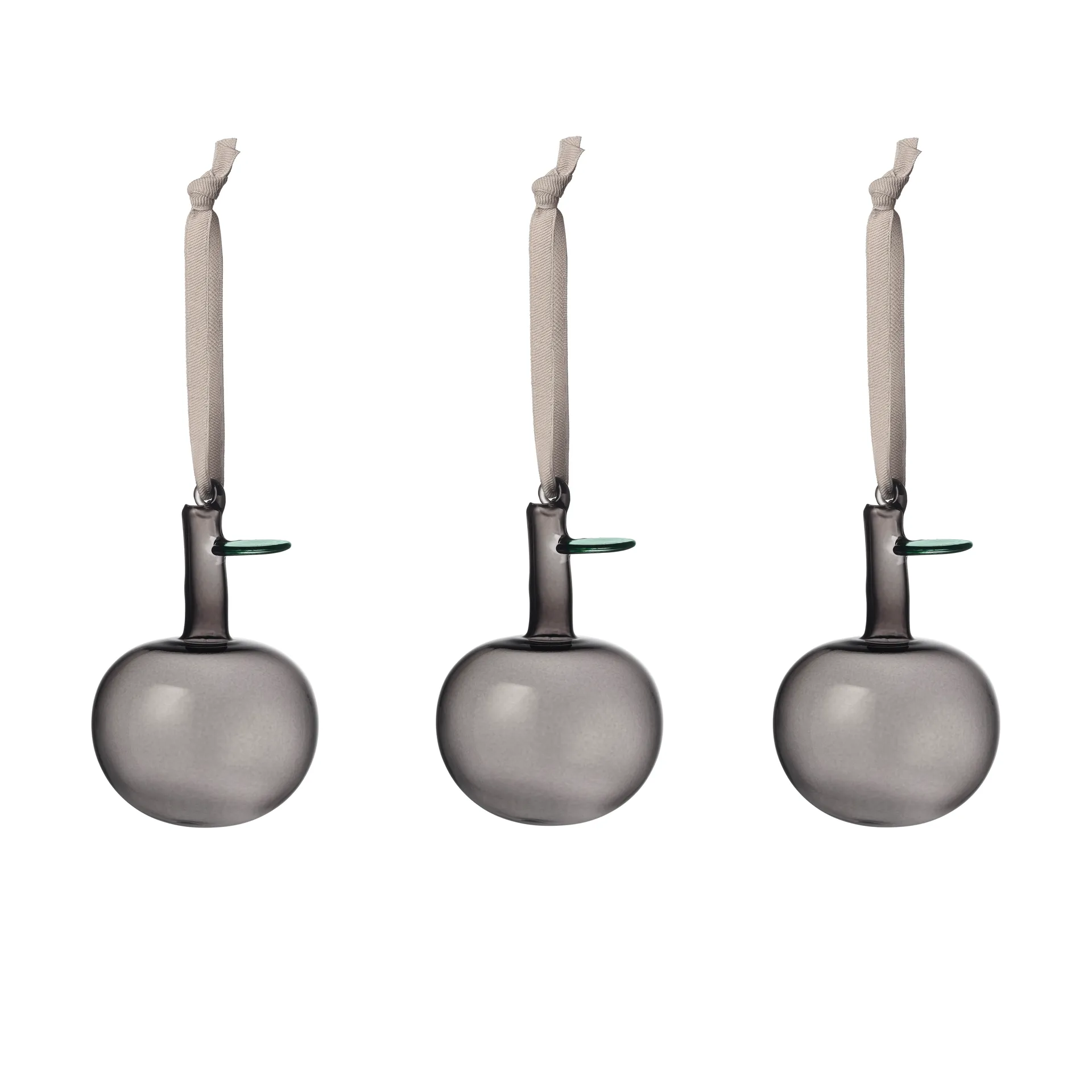 Iittala γυάλινο μήλο Ø6 cm 3-pack, Γκρι Iittala
